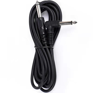 6.35mm to 6.35mm 1/4 Mono Jack Plug Cable Musical <b>Instrument</b> Noiseless 6.35 Braid Jack <b>Instrument</b> <b>Electric</b> Tweed Guitar Cables - Product Image 6