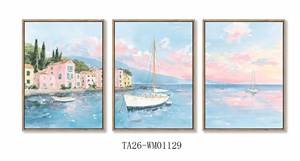 Tableau <span class=keywords><strong>sur</strong></span> <span class=keywords><strong>toile</strong></span> Paysage Marin, Impressions <span class=keywords><strong>Photo</strong></span> Personnalisées <span class=keywords><strong>sur</strong></span> le thème de la <span class=keywords><strong>Mer</strong></span>, <span class=keywords><strong>Toile</strong></span> d'Art Coucher de Soleil pour Décoration Intérieure - Product Image 3