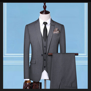 <span class=keywords><strong>Costume</strong></span> de <span class=keywords><strong>mariage</strong></span> décontracté pour jeunes hommes, style américain professionnel, col en V, simple boutonnage, respirant, braguette boutonnée, grandes tailles - Product Image 5