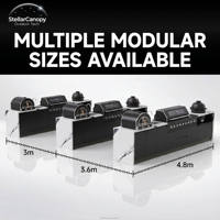Meubles de cuisine extérieurs au design industriel moderne en acier inoxydable 304, modulaires, résistants aux intempéries, avec évier, rangement et tiroir coulissant pour appartement