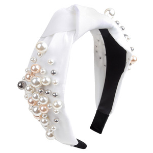 ZhenXi Pearl Headband Wide Brim Women's Headdress Gift Box Fresh Sweet Style For Valentine's Day Birthday - Product Image 5