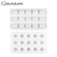 SILIKOLOVE DIY 3D Gâteau Aux Fruits Mousse Moule En Silicone 15 Cavité Fraise Français Mousse Gâteau Moule En Silicone