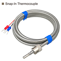 "WRNT-03-2 Industrial K/J Type Clamp Thermocouple Spring Fixed Surface Temperature Probe Sensor "