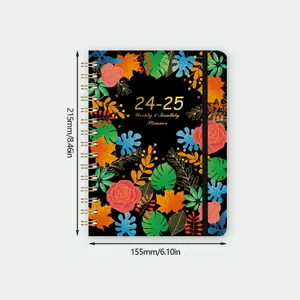 Professional planner supplier custom printing daily calendar spiral planner diary journal notebook