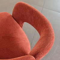 Fauteuil inclinable de loisirs Dudet Designer haut de gamme en tissu vintage et bois massif moderne pour salon