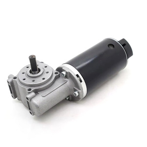 24VDC 220rpm 100W DC <strong>Worm</strong> <strong>Gearbox</strong> with 63mm PMDC Motor for Door Opening with 100PPR Encoder and Pulley Gear - Product Image 5