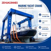 Grue de quai pour yacht ZEHUA, élévateur de bateau marin 5T-100T, étanche, anticorrosion, CE ISO, pour marina, chantier naval, lancement de yacht, palan