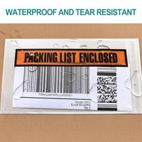 Pochettes transparentes personnalisables avec logo pour listes de colisage, étuis adhésifs pour étiquettes d'expédition