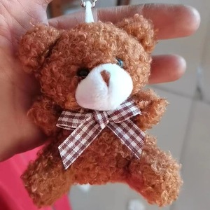 Vendita calda portachiavi con animali di Peluche giocattolo regalo per feste personalizzato orso <span class=keywords><strong>gatto</strong></span> Plushie farcito portachiavi ciondoli Llavero De Peluche - Product Image 2