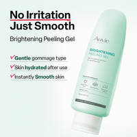 Gel exfoliant éclaircissant OEMODM en gros 120g à la vitamine C, aqua-céramide et aloe vera, pour usage sur peau humide