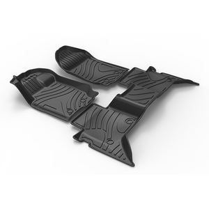 Tpe พรมปูพื้นรถด้านหน้าด้านหลัง,สำหรับ <span class=keywords><strong>Ford</strong></span> RANGER SUPER CREW ไดรฟ์มือซ้าย2015-2018วัสดุ TPE คุณภาพสูงแผ่นปูพื้นรถ - Product Image 2