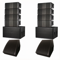 Système de sonorisation de scène avec amplificateur de puissance et mixeur, haut-parleurs en ligne avec double subwoofer de 18 pouces, son de haute qualité