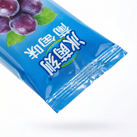 Sachet d'emballage vertical personnalisé imprimé pour bâtonnets glacés, protéinés, résistants à l'humidité, scellés à l'arrière, pour aliments, snacks et gelées
