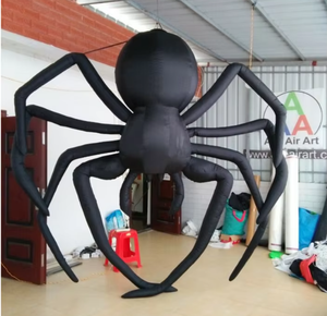 Il materiale durevole del cartone animato appeso del ragno di Halloween gonfiabile gigante delle decorazioni del partito di Oxford include il ballerino e il ventilatore dell'aria - Product Image 4