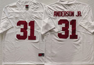 Atacado Alabama College Football Jerseys 4 # MILROE 2 # WILLIAMS 31 # ANDERSON JR Top Quality Costurado VP Limited Futebol Jersey - Product Image 6