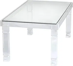 Custom Modern Simple Fashion Acrylic Coffee Table High Transparent Acrylic Living Room Tea Table Coffee Table