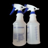Botol Semprot Ramah Lingkungan 32 oz 16oz 8oz Botol Semprot Plastik Dapat Digunakan Kembali 1 Liter Botol PET Dengan Semprotan Trigger untuk Perawatan Mobil