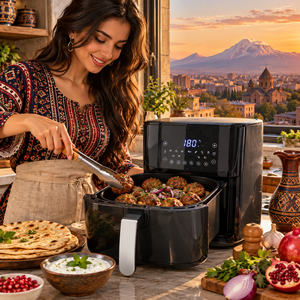 <span class=keywords><strong>Friteuse</strong></span> à air de grande capacité 7L certifiée CE CB ROHS LFGB, finition brillante, pour la cuisine, fabricant chinois KA34010 - Product Image 1