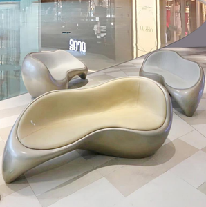 Banco de Asientos para Exteriores, Material GRP, Silla Larga Moderna de FRP para Jardín, Parque, Plaza, Muebles Comerciales - Product Image 6