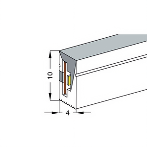 Siêu mỏng <span class=keywords><strong>Led</strong></span> <span class=keywords><strong>Neon</strong></span> <span class=keywords><strong>Flex</strong></span> IP67 4mm 6mm 8mm 10mm chiều rộng DC12V/24V thay đổi độ sáng tự làm 0410 <span class=keywords><strong>neon</strong></span> ánh sáng Silicon <span class=keywords><strong>Led</strong></span> linh hoạt - Product Image 3