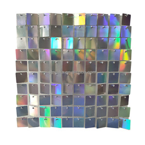 Panneaux en plastique à sequins carrés à clipser de type nouveau, panneaux muraux scintillants, toiles de fond <span class=keywords><strong>pour</strong></span> les mariages, les fêtes, les anniversaires - Product Image 3