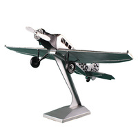 Modèle d'avion de chasse simulé en métal, ornement décoratif pour exposition, décoration créative pour la maison et le bureau