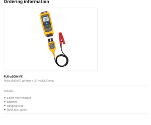 A3004FC Wireless <b>Clamp</b> Meter 100mA DC Measuring & Analytical Instrument - Product Image 6