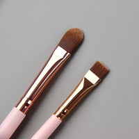 Vonira — ensemble de pinceaux de maquillage professionnels, kit d'outils de Make-Up professionnels, en poils de chèvre naturels, poudre de visage synthétique, Contour, Blush, pour les yeux, 12 pièces