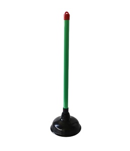 Middle East- Africa Market , Green Plastic Handle, 5.5inch Black Rubber Toilet <strong>Plunger</strong> - Product Image 1