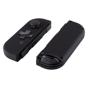 Coques de remplacement souples noires EXtremeRate Soft Touch pour NS (version D-pad) Gauche et Droite pour Nintendo Switch OLED - Product Image 3