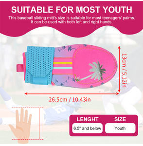 Logo personalizzato Design Kid Youth Adult in Neoprene gelato Softball Baseball guanto scorrevole per la protezione della mano destra sinistra - Product Image 3