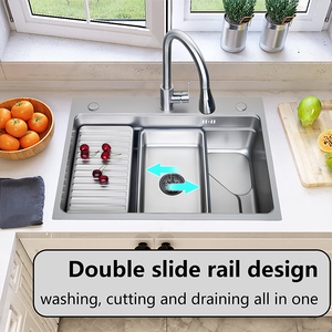 Unico lavello da <span class=keywords><strong>cucina</strong></span> a ciotola singola 304 supporto superiore in acciaio inossidabile per camper <span class=keywords><strong>lavabo</strong></span> Nano per uso alimentare - Product Image 6