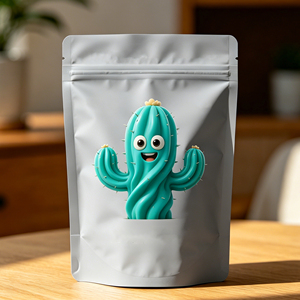 Customized Printing Aluminum Foil Mylar 3.5g Polyester Film Anti-Odor Side Sealing CannaPack Zipper Bag 1g 7g 28g <b>Biscuit</b> - Product Image 5