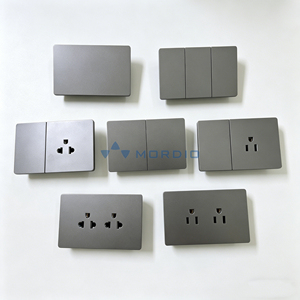 Interrupteur mural <span class=keywords><strong>PC</strong></span> moderne, panneau fin, interrupteur électrique pour éclairage, 250V <span class=keywords><strong>16A</strong></span>, bouton poussoir, interrupteurs muraux pour l'amélioration de la maison - Product Image 4