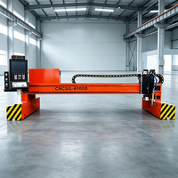 Machine de découpe plasma et à flamme CNC sur portique, sur mesure, robuste, pour une découpe et un étranglement efficaces de tôles métalliques grand format