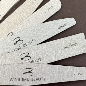 Lima <span class=keywords><strong>de</strong></span> <span class=keywords><strong>Uñas</strong></span> Profesional Doble <span class=keywords><strong>de</strong></span> Esmeril con Diseño Recto y <span class=keywords><strong>de</strong></span> Media Luna, Grano 80/100/150/180/240, Sin Electricidad - Product Image 5