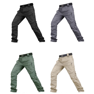 Pantalones Tácticos <span class=keywords><strong>de</strong></span> Verano Ix7 para Hombre, Transpirables, Resistentes al Viento, 100% Poliéster, Pantalones Cargo Multibolsillos para Entrenamiento, Trabajo y <span class=keywords><strong>Senderismo</strong></span> - Product Image 2