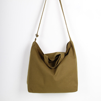 Sac fourre-tout en toile à bandoulière, motif personnalisable, grande capacité, pour étudiants, impression de logo, poignées longues, sac à bandoulière