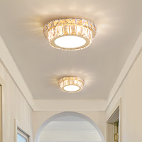 Lustre en cristal de luxe pour plafond - Design moderne et simple, couleur chrome, électrique, facile à utiliser, pour la maison