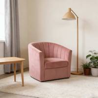 Fauteuil pivotant CARLFORD, fauteuils pivotants à 360 degrés, fauteuil d'appoint de luxe pour salon et réception, fauteuil de bureau, fauteuil de vanité