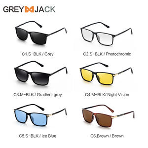 Gafas de Sol Polarizadas Greyjack con Marco Cuadrado TR90, Protección UV400, para Deportes al Aire Libre, Pesca, Unisex - Product Image 1