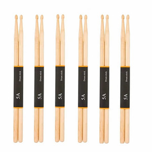 Baquetas personalizadas 5A 5B 7A con punta de madera de arce y nogal, accesorio <span class=keywords><strong>para</strong></span> instrumentos musicales, bolsa incluida - Product Image 2