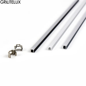 Profilé LED encastré en aluminium durable avec conception de fixation multiple dissimulée pour éclairage de meuble en aluminium - Product Image 1