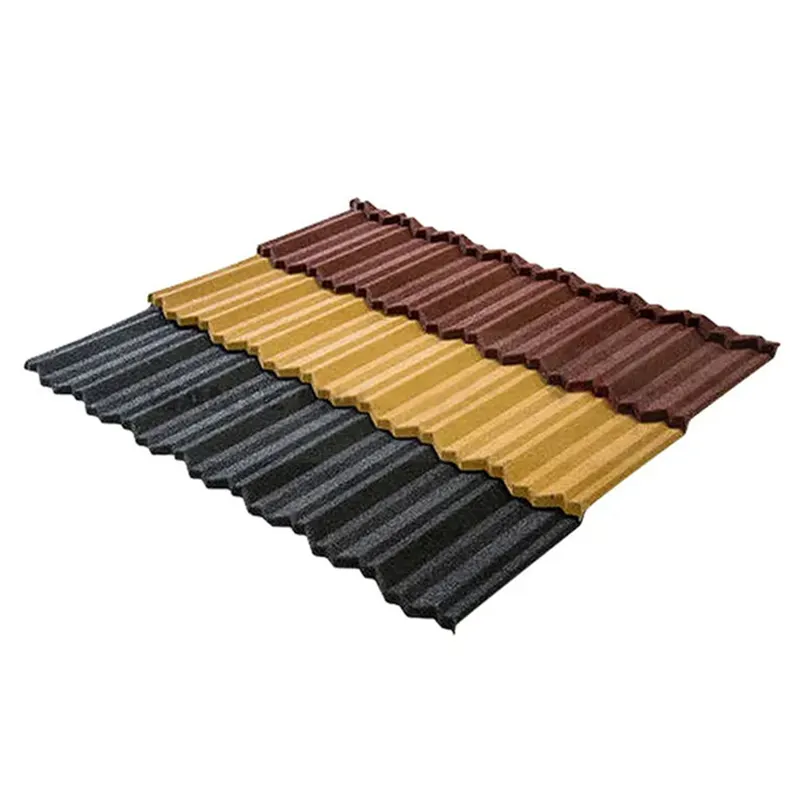 Cheap price high quality 0.4/0.5mm zinc aluminium metal roof shingles / roofing metal sheets / roof tiles corrugated sheet roof