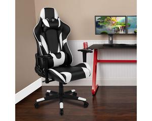 Chaises de bureau de jeu Support lombaire réglable Cuir PU Dossier haut Chaise de jeu vidéo <span class=keywords><strong>PC</strong></span> Adultes Chaise <span class=keywords><strong>d</strong></span>'ordinateur pivotante réglable - Product Image 6