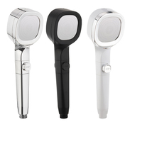 HONGDEC Pommeau de Douche Chromé 3 Modes avec Filtre Anti-Chlore et Anti-Blocage, Massage Spa, Garantie 3 Ans, Installation Facile