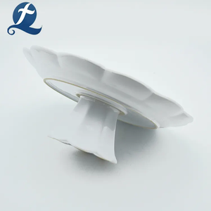 Plateau à gâteau rond en céramique écologique <span class=keywords><strong>de</strong></span> haute qualité et assiette <span class=keywords><strong>de</strong></span> fruits Restaurant Dessert dîner outils usine directe en gros - Product Image 4