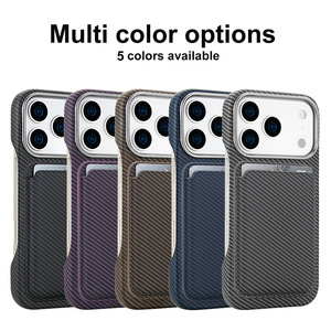 Funda Protectora para Teléfono <span class=keywords><strong>de</strong></span> Negocios, Resistente a Golpes, <span class=keywords><strong>de</strong></span> Alta Calidad, <span class=keywords><strong>de</strong></span> <span class=keywords><strong>Fibra</strong></span> <span class=keywords><strong>de</strong></span> Carbono <span class=keywords><strong>y</strong></span> PU para iPhone 17 Plus 16 Pro 15 Pro Max 14 13 12 con Imán - Product Image 6