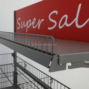 ถังขยะตาข่ายสำหรับซูเปอร์มาร์เก็ตตารางใหม่พร้อมล้อถอดออกได้วัสดุเหล็กบรรจุในกล่อง - Product Image 5