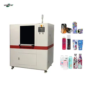 New Products Cylinder Printer Glass Bottle Printer Wine Bottle Box Color Printing 360 Uv Printer 1440dpi Video Technical Support